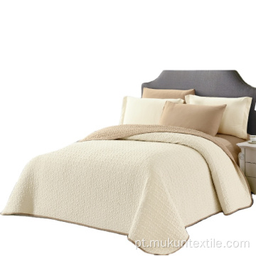 Conjunto de colcha por atacado de qualidade de cama de algodão de algodão